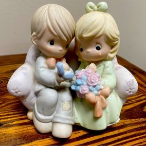 Vintage Precious Moments by Enesco 1996 wedding engagement “Say I Do”